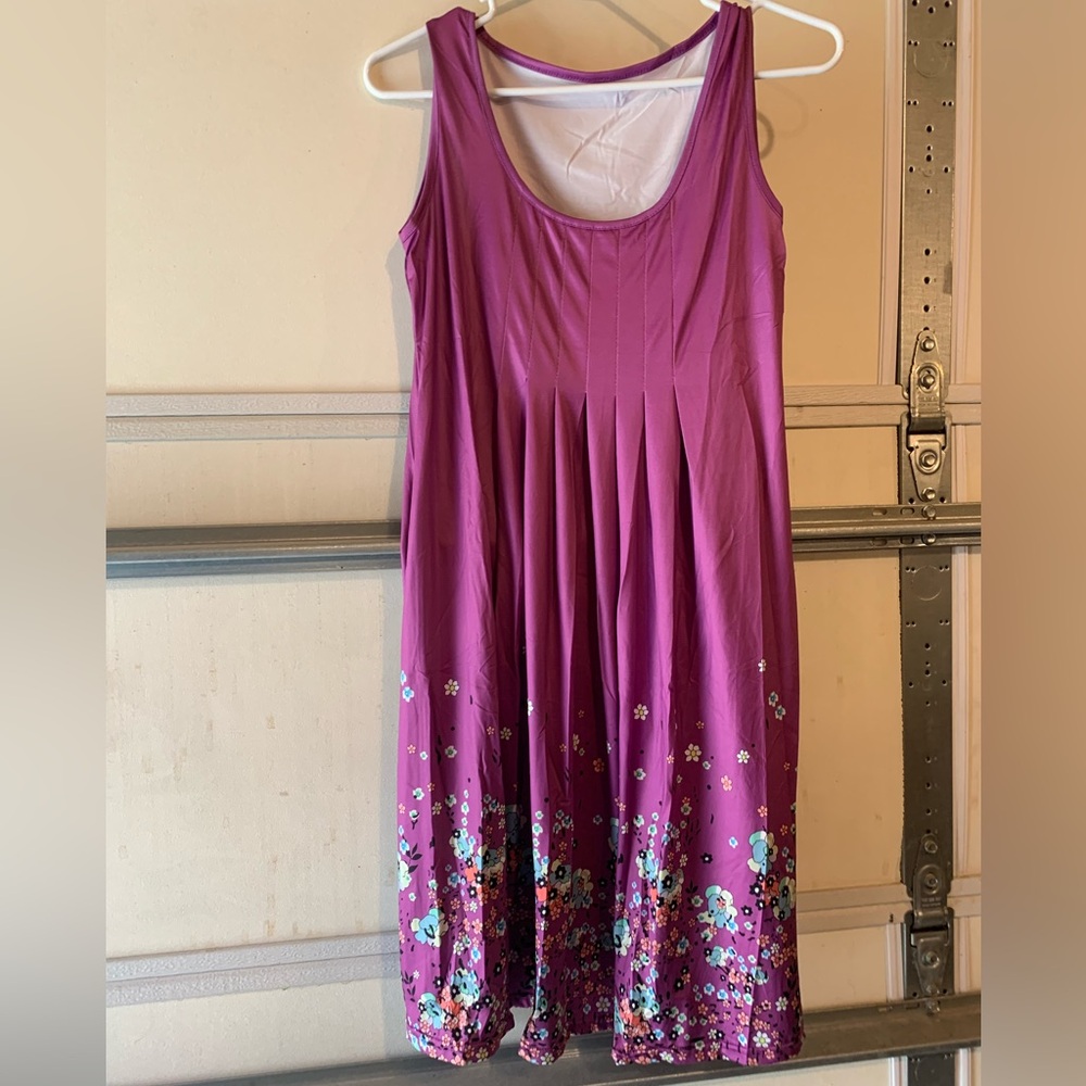 Cute purple mid length dress